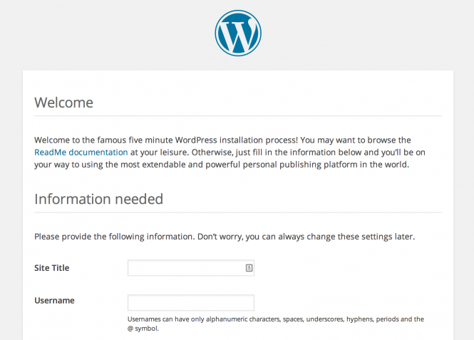 Cai dat WordPress