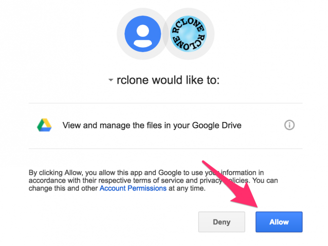 cap-quyen-cho-rclone-truy-cap-google-drive